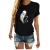 Damska koszulka damska typu T-shirt z nadrukiem Pióra