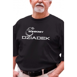 Koszulka z nadrukiem dla Dziadka " Bombowy Dziadek "