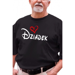 Koszulka z nadrukiem dla Dziadka " Dziadek z sercem "