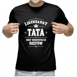 Koszulka męska - LEGENDARNY TATA - Prezent na dzień Ojca