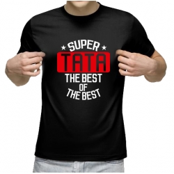 Koszulka męska - SUPER TATA - Prezent na dzień Ojca