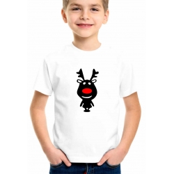 Świąteczna koszulka dziecięca z nadrukiem Renifer