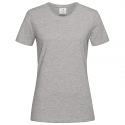T-shirt Damski Krótki Rękaw STEDMAN Kolor Szary Melanż dostępne w rozmiarach od S do XL